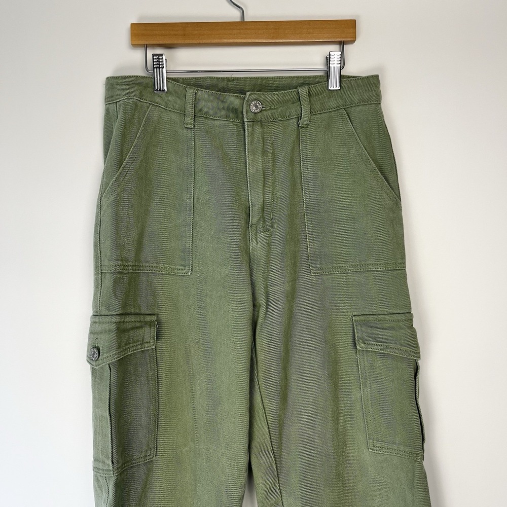 Cider Cargo Jeans Women Sage Green Nature Granola Core Size L